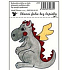 Fensterfolie ohne Kleber kleine Kinderbilder Drache 12,5 x 8,7 cm