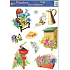 Fensterfolie ohne Kleber Gartenstuhl mit Blumen 42 x 30 cm