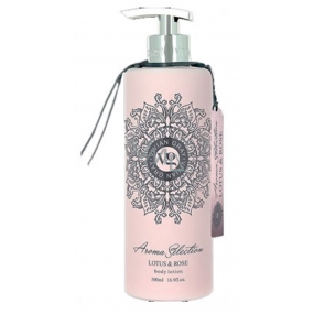 Vivian Grey Aroma Selection Lotus & Rose Luxus cremige Körperlotion mit 500 ml Spender