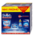 Finish 4in1 All in 1 Max Tabletten 815 g + Shine & Protect Lemon Sparkle Politur 400 ml + Spülmaschinenreiniger 250 ml + Spülmittelsalz 1,5 kg, Waschmittelpackung