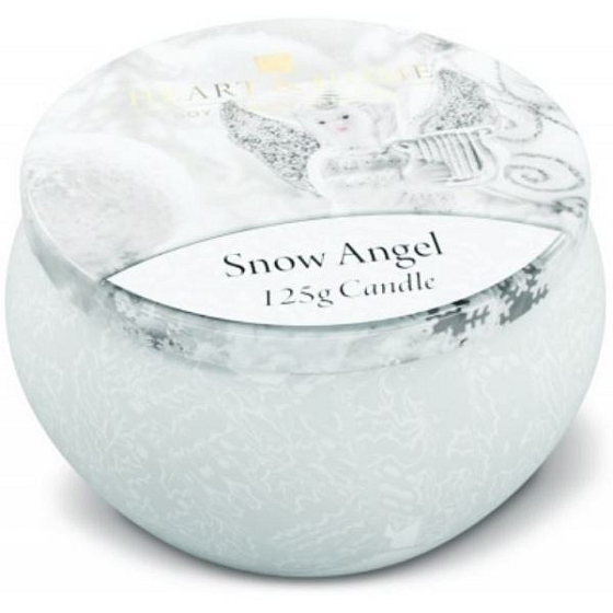 Heart & Home Angel Winter Sojabohnen Duftkerze in der Dose brennt bis zu 30 Stunden 125 g