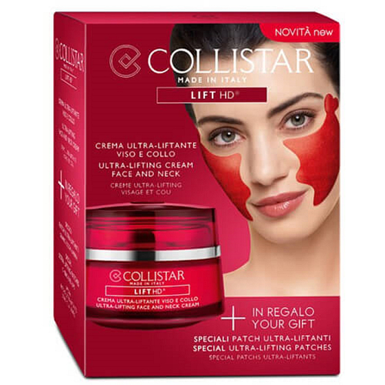 Collistar Lift HD Ultra Lifting Gesichts- und Halscreme Ultra Lifting Creme für Gesicht und Dekolleté 50 ml + Geschenklifting-Pflaster