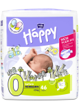 Bella Happy 0 Vor Neugeborenen von 0 - 2 kg Windelhöschen für Frühgeborene und für Neugeborene mit niedrigem Geburtsgewicht 46 Stück