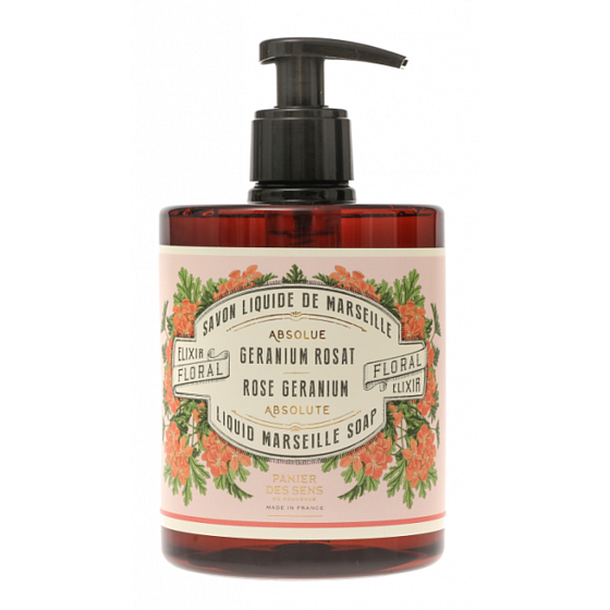 Panier des Sens Rosen- und Muskatnuss-Flüssigseifenspender 500 ml