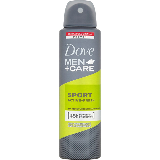 Dove Men + Care Sport Active + Frisches Antitranspirant Deodorant Spray für Männer 150 ml