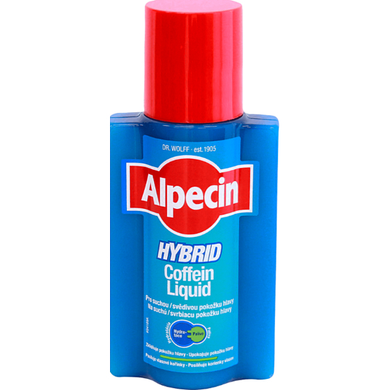 Alpecin Hybrid Coffein Liquid Toner gegen erblich bedingten Haarausfall für empfindliche, juckende Haut 200 ml