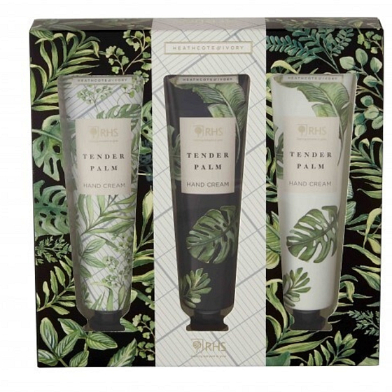Heathcote & Ivory Tender Palm Pflegecreme für Hände und Nägel 3 x 30 ml, Kosmetikset