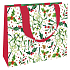 Nekupto Geschenk Papiertüte Luxus 23 x 18 cm Weihnachtsmistel, Stechpalme WLFM 1993