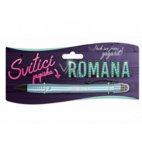Nekupto Glühender Stift mit dem Namen Roman, Touch Tool Controller 15 cm