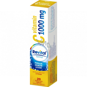 Revital Vitamin C Zitrone Nahrungsergänzungsmittel für normale Immunfunktion 1000 mg 20 Brausetabletten