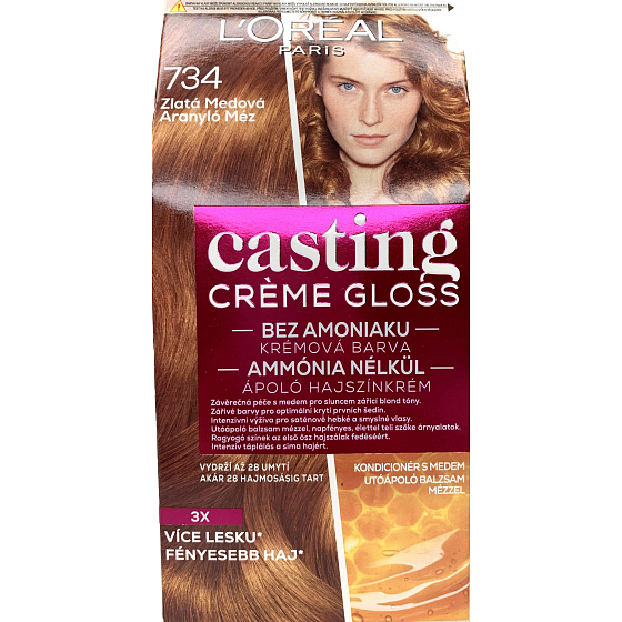 Loreal Paris Casting Creme Glanzcreme Haarfarbe 734 Gold Honig