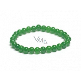 Jade Taiwan Armband elastisch Naturstein, Kugel 6 mm / 16-17 cm, Stein des Friedens Jade Taiwan Armband elastisch Naturstein, Kugel 6 mm / 16-17 cm, Stein des Friedens