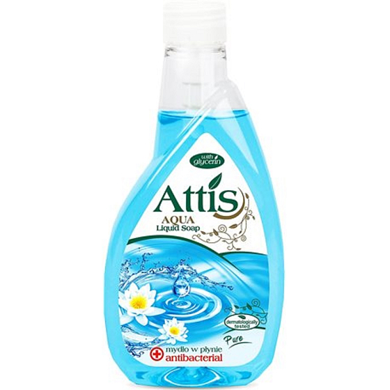 Attis Antibacterial antibakterielle Flüssigseife mit Glyzerin Nachfüllpackung 400 ml