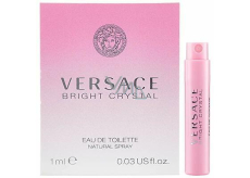 Versace Bright Crystal toaletní voda pro ženy 1 ml s rozprašovačem, vialka