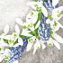 Nekupto Papierservietten 3 Schichten 33 x 33 cm 20 Stück Schneeglöckchen und Glockenblumen