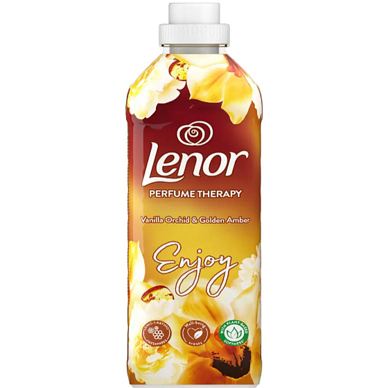 Lenor Vanille Orchidee & Gold Amber Orchidee, Vanille und Bernstein Weichspüler 28 Dosen 700 ml