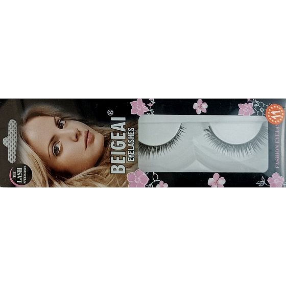 EyelaShes Künstliche Wimpern mit Kleber 11 Schwarz 1 Paar