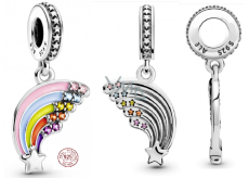 Charme Sterling Silber 925 Regenbogen, Armband Anhänger Symbol