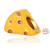 Charms Sterling Silber 925 Emmentaler - gestanzter Käse, Perle für Armband, Essen und Trinken