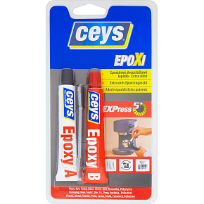 Ceys Epoxi schnell härtender Zweikomponenten-Kleber, 15 + 15 ml