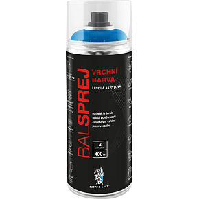 BALSPREJ obere universelle Acrylfarbe in Sprayform, RAL 5012 hellblau, 400 ml
