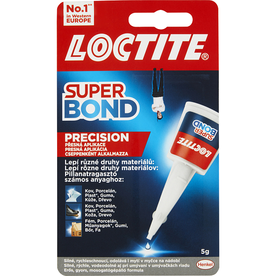 Loctite Super Bond Precision schnell trocknender Kleber, 5 g