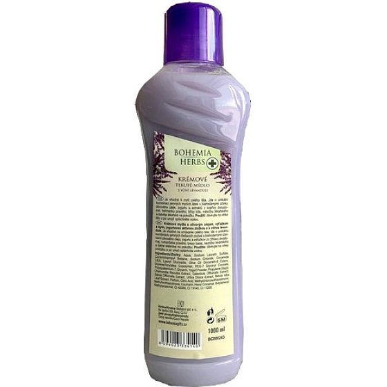 Bohemia Gifts Spa Lavendel cremige Flüssigseife 1 l