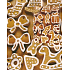 Nekupto Geschenk Papiertüte 14 x 11 x 6,5 cm Braun mit Lebkuchen 658 01 WBS
