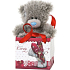 Ich zu dir Teddybär mit Liebe in einer 12 cm Geschenktüte