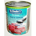 Dr. Clauders Kalbfleisch mit Gemüse komplettes Superpremium Hundefutter 800 g