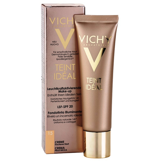 Vichy Teint Idéal Aufhellende Creme Make-up 15 Clair 30 ml