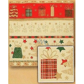 Nekupto Geschenkpapier 70 x 200 cm Weihnachten Rotgold, Weihnachtsmotive