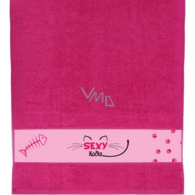 Albi Handtuch Sexy Katze rosa 90 x 50 cm