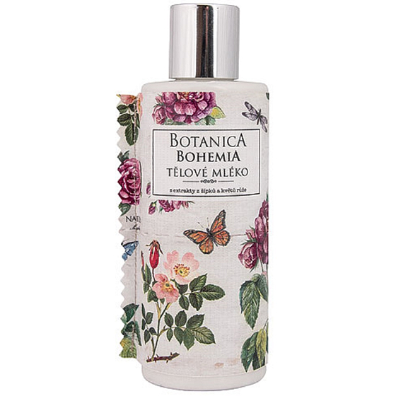 Bohemia Gifts Botanica Hagebutte und Rose Körpermilch für alle Hauttypen 200 ml