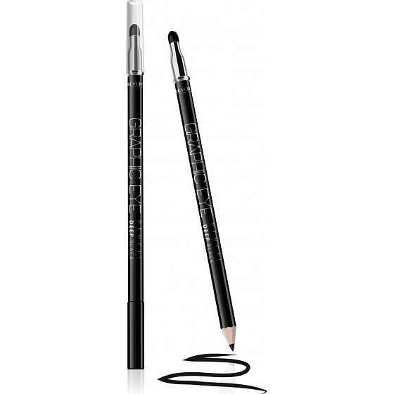 Revers Graphic Eye Holzaugenstift mit Schwamm Schwarz 1,5 g