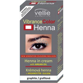 Vellie Vibrance Color Henna Augenbrauen- und Wimpernfarbe mit Henna Graphite 2 x 3 g