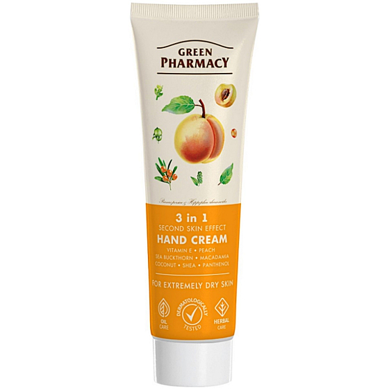 Green Pharmacy 3-in-1 Effekt zweite Haut Handcreme für extrem trockene Haut 100 ml