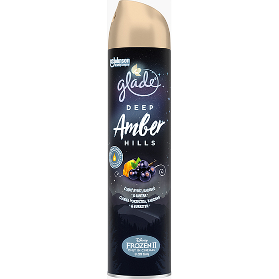 Glade Deep Amber Hills mit dem Duft von schwarzen Johannisbeeren, Weihrauch und bernsteinfarbenem Lufterfrischer-Spray 300 ml