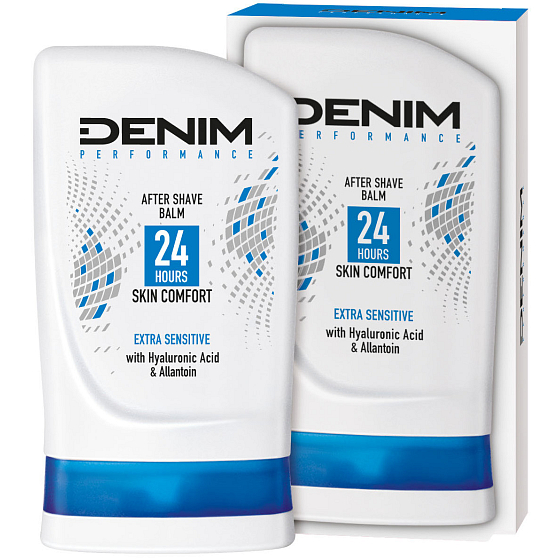 Denim Performance Extra Sensitive After Shave Balm für Männer, für sehr empfindliche Haut 100 ml