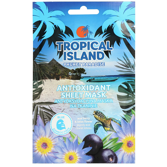 Marion Tropische Insel Phuket Paradise Textil-Gesichtsmaske antioxidativ 1 Stück