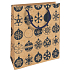 Nekupto Geschenk Kraftbeutel 25 x 8 x 19 cm Weihnachtsblaue Flaschen 589 WKHM