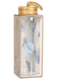 Albi Glasflasche mit Bambusverschluss Blaue Tupfen 500 ml