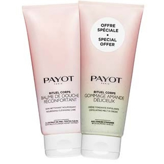 Payot Body Care Rituel Corps Körperpeeling 200 ml + Duschbalsam 200 ml, Promo-Duo-Set 2021