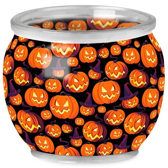 Emocio Angry Pumpkin Duftkerze im Glas 70 x 62 mm