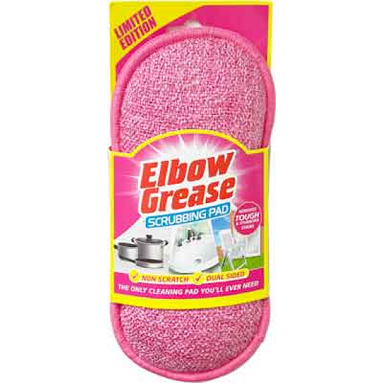 Elbow Grease Pink Waschbarer Reinigungsschwamm für verschiedene Oberflächen 19 x 9,5 cm 1 Stück
