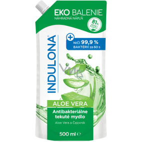 Indulona Aloe Vera antibakterielle Flüssigseife Ersatzkartusche 500 ml