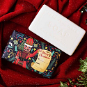 English Soap Nutcracker - Weihrauch & Myrrhe Weihnachten natürliche parfümierte Toilettenseife mit Sheabutter 190 g