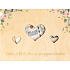 Albi Holzspardose Hochzeit Herz 21,9 cm x 15,9 cm x 1 cm