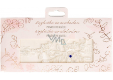 Albi Bachelorette Party Braut Strumpfband Weiß, Größe L 50 - 70 cm