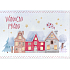 Albi Spielende Weihnachten Umschlag Niedliche Schneehäuser 14,8 x 21 cm